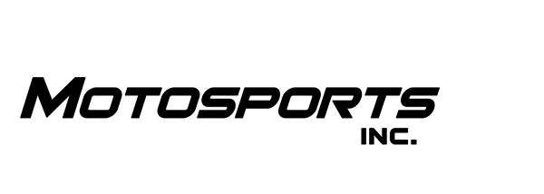 Motosports Inc. Dealer Black and White logo