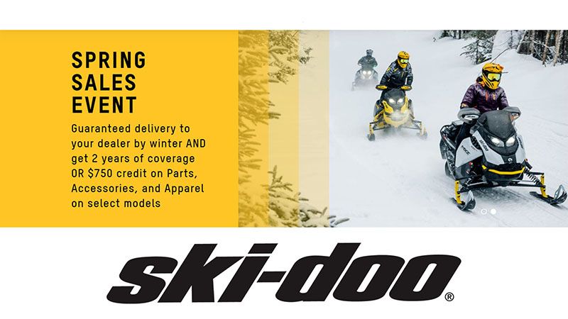 ski doo spring sales event 2024 models motosports hanover pa